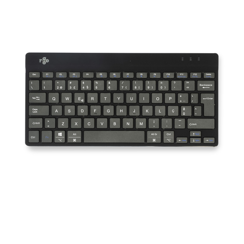R-Go Compact Break Teclado - Compacto - Sem fios Conectividade - USB Tipo C Interface - Português - QWERTY Layout - Preto 