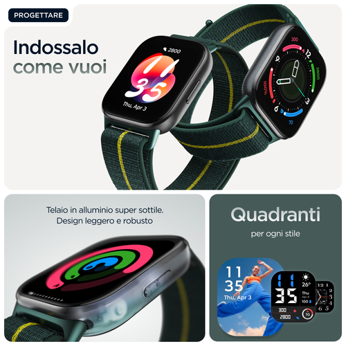 Motorola moto watch fit. Dimensioni diagonale schermo: 4,83 cm (1.9"), Tecnologia display: OLED, Touch screen. GPS (satell