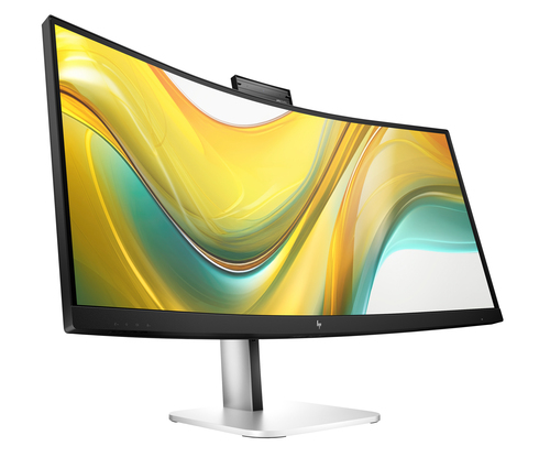 HP 534pm 34" Class Webcam UW-QHD Curved Screen LED Monitor - 21:9 - Jet Black - 86.4 cm (34") Viewable - Vertical Alignmen