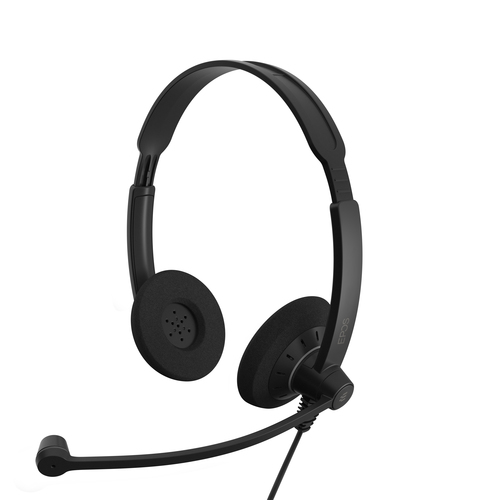 EPOS IMPACT SC 60 Kabel Auf den Ohren Stereo Headset - Schwarz - Binaural - Elektret-Mikrofon, Kondensator, Geräuschunterd