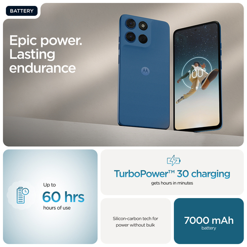 Motorola moto g57 power . Display diagonal: 17.1 cm (6.72"), Display resolution: 2400 x 1080 pixels. Processor family: Sna