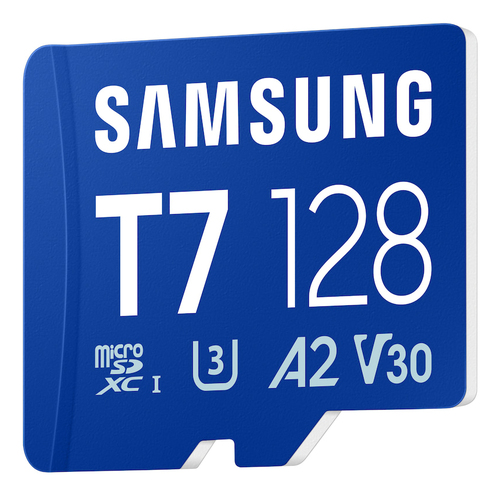 Carte microSDXC Samsung MB-MB128T - 128 Go - Classe 10/UHS-I (U3) - V30 - 170 Mo/s en Lecture