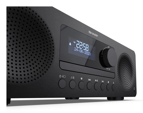 Sharp XL-B720D(BK). Typ: Heim-Audio-Mikrosystem, Produktfarbe: Schwarz, Anzahl an optischen Scheiben: 1 Disks. RMS eingest