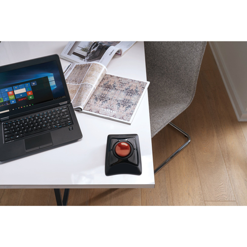 Kensington Expert Mouse Trackball - Bluetooth/Radio Frequency - USB - Optical - Black - Wireless - Trackball