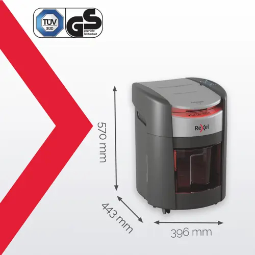 Rexel ShredMax AutoFeed+ 150M Micro Cut Paper Shredder. Shredding type: Micro-cut shredding, Working width: 22.5 cm, Shred