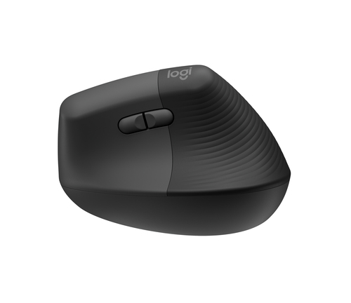 Logitech Lift Mouse - Bluetooth/Radio Frequency - USB Type A - Optical - 6 Button(s) - 4 Programmable Button(s) - Graphite