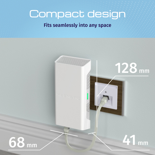 Keenetic Buddy 6 SE (KN-4410). Type: Network repeater, Data transfer rate: 3000 Mbit/s, Ethernet LAN data rates: 1000 Mbit