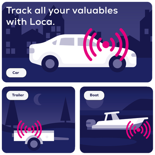 Nedsoft Loca 2 GPS tracker subscription-free with a replaceable battery pack - Subscription Licence
