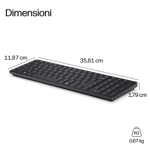 HP EliteBoard G1a Next Gen AI. Frequenza del processore: 2 GHz, Famiglia processore: AMD Ryzen AI 5 PRO, Modello del proce