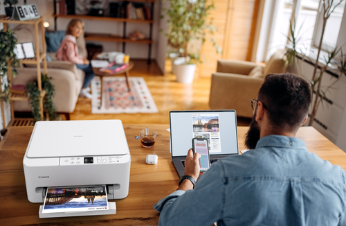 Stampante multifunzione a getto di inchiostro Canon PIXMA TS6550i Con filo e senza fili - Colore - Fotocopiatrice/Stampant