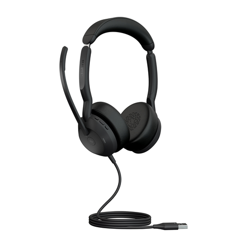 Jabra Evolve2 50 Wired/Wireless On-ear Stereo Headset - Binaural - Supra-aural - 3000 cm - Bluetooth - 20 Hz to 20 kHz - 1