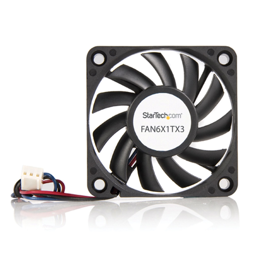 StarTech.com 1 Each Cooling Fan - 60 mm Maximum Fan Diameter - 27.01m³/h Maximum Airflow - 4000 rpm - 28 dB Noise - 3-pin 