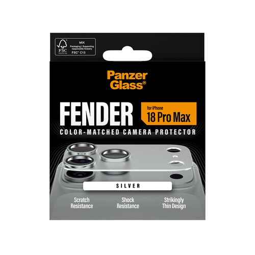 PanzerGlass Fender Camera Lens Protector - Light Grey