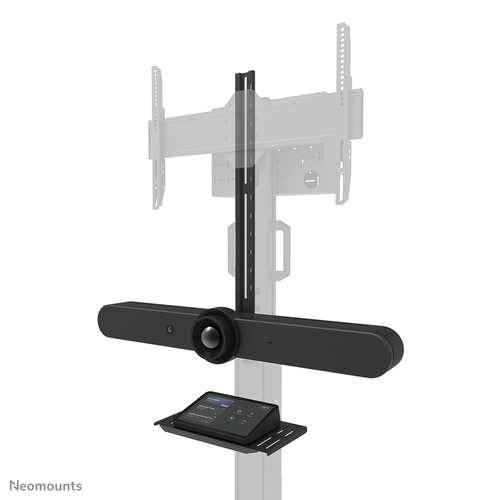 Neomounts Select Mounting Shelf for Display Screen, Video Bar, Multimedia Device, Camera - Black - Height Adjustable - 9 k