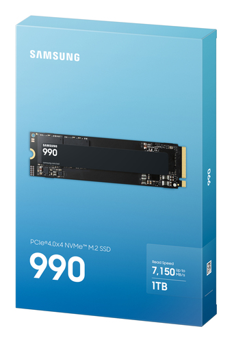 SSD Samsung 990 - M.2 2280 Interne - 1 To - PCI Express NVMe (PCI Express NVMe 4.0 x4) - Noir - Ordinateur de bureau, Note