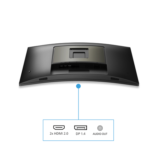 Philips Evnia 32M1C5200W 32" Class Full HD Ecrã curvo Monitor LED para jogos - 16:9 - preto texturizado, Prata - 80 cm (31