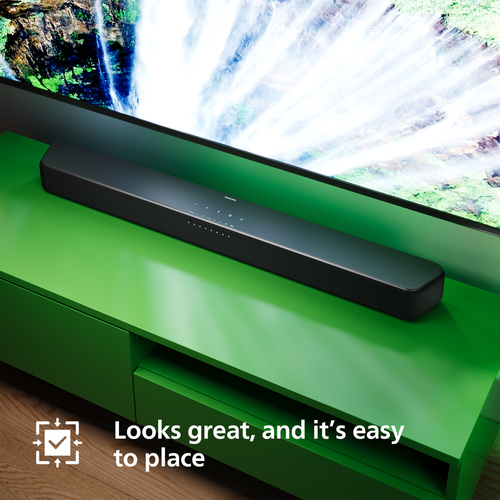 Sound Bar Speaker Philips TAB5309 2.1 Bluetooth - 120 W RMS - Grigio scuro - Parato montabile - 150 Hz a 20 kHz - Dolby Di