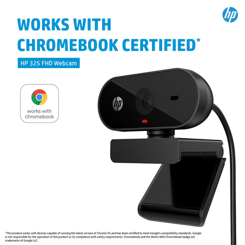 HP 325 FHD Webcam. Megapixel (approx.): 5 MP, Maximum video resolution: 1920 x 1080 pixels, Camera HD type: Full HD. Inter