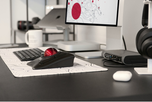 Kensington Expert Mouse Trackball - Bluetooth/Radio Frequency - USB - Optical - Black - Wireless - Trackball