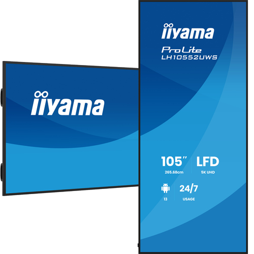 iiyama ProLite LH10552UWS-B1AG 2656,84 mm 5K LCD Collaboration Display - ARM Cortex A76 + A55 - 8 GB - 21:9 Seitenverhältn