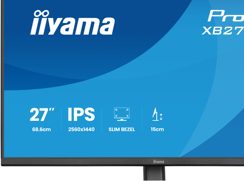 27IN IPS-PANEL 4-SIDE SLIM BEZEL 2560X1440 15CM HEIGHT ADJ.