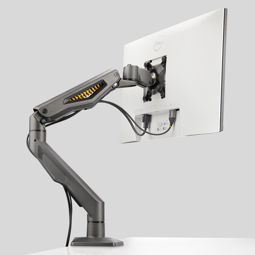 StarTech.com Mounting Arm for Monitor, Display - Black - Landscape/Portrait - TAA Compliant - Height Adjustable - 1 Displa