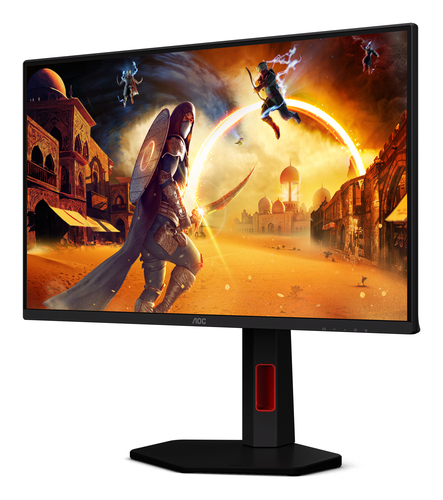 AOC 25G4KUR 25" Aula Full HD Monitor LED para jogos - 16:9 - Preto, Vermelho - 62,2 cm (24,5") Viewable - Fast IPS - WLED 