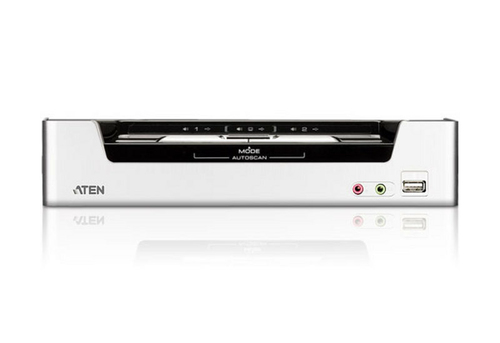 ATEN 2-Port USB HDMI KVM Switch with Audio & USB 2.0 Hub (KVM cables included). Keyboard port type: USB, Mouse port type: 