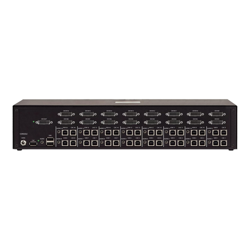 StarTech.com Analog KVM Switchbox - TAA Compliant - 16 Computer(s) - 2560 x 1600 - 35 x USB - USB 2.0 - HDMI - 17 x DVI - 