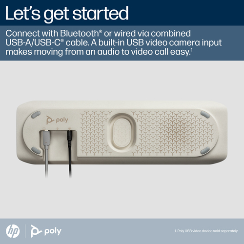 HP Freisprecheinrichtung - Silber - USB - Mikrofon