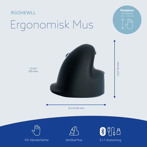 R-Go Tools Tastatur R-Go Numpad Break, ergonomischer Ziffernblock mit Pausensoftware, bluetooth, weiß. Geräteschnittstelle