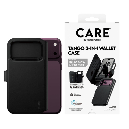 PG CARE TANGO WALLET MAGSAFE 2-IN-1 IPHONE 18 PRO MAX BLACK