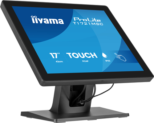 iiyama ProLite T1721MSC-B3. Bildschirmdiagonale: 43,2 cm (17"), Display-Auflösung: 1280 x 1024 Pixel, HD type: SXGA, Reakt
