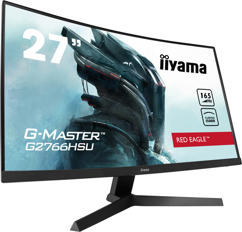 iiyama G-MASTER Red Eagle G2766HSU-B1 27" Class Full HD Curved Screen Gaming LCD Monitor - 16:9 - Matte Black - 68.6 cm (2