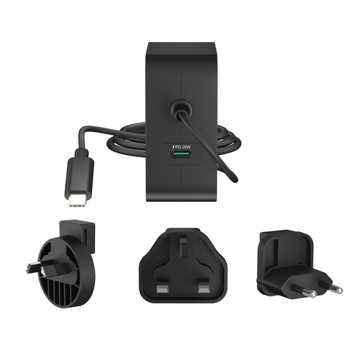 j5create 102 W AC Adapter - 1 Pack - Universal Adapter - 2 USB Type-C - For Headphone, Notebook, Portable Gaming Console, 