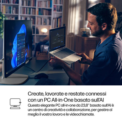 HP EliteStudio 8 G1i AI Wolf Pro Security Edition. Dimensioni diagonale schermo: 60,5 cm (23.8"), Tipologia HD: Full HD, R