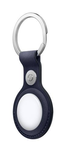 AIRTAG FINEWOVEN KEY RING - NAVY