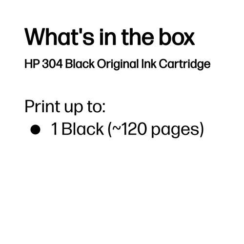HP 304 Original Inkjet Ink Cartridge - Black Pack - Inkjet