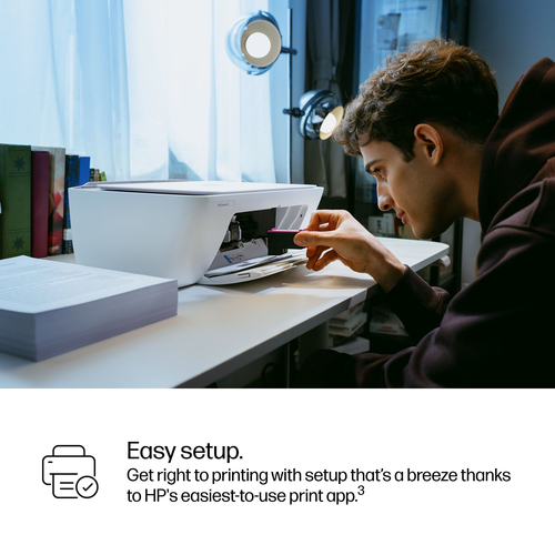 HP Deskjet 2922 Wireless Inkjet Multifunction Printer - Colour - White - Copier/Printer/Scanner - 4800 x 1200 dpi Print - 