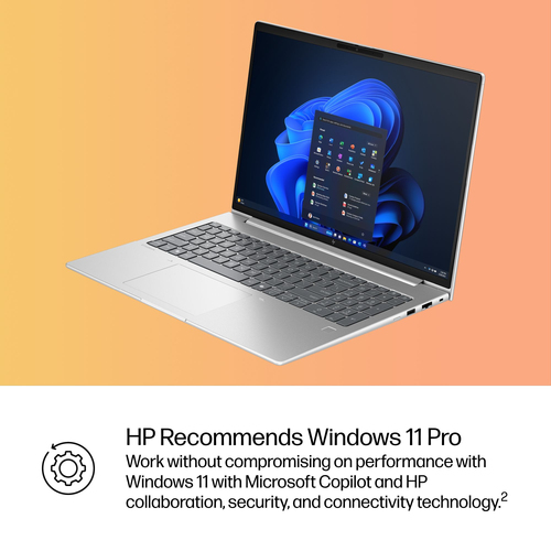 HP EliteBook 6 G1i 40,6 cm (16 Zoll) Notebook - WUXGA - Intel Core Ultra 5 225U - 16 GB - 512 GB SSD - Silber - Intel Chip