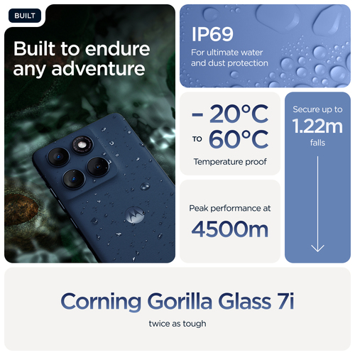 Motorola Mobility edge 60 512 GB Smartphone - 16,9 cm (6,7 Zoll) P-OLED Super HD 2712 x 1220 - Octa-Core (Cortex A78Quad-C