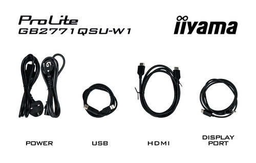 Moniteur LCD iiyama G-MASTER GB2771QSU-W1 27"" Classe WQHD - 68,6 cm (27"") Viewable - Fast IPS - Résolution 2560 x 1440 -