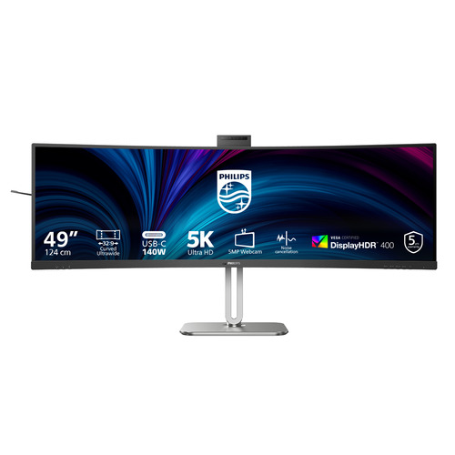 Philips 5000 series 49B2U5900CH/00. Display diagonal: 124 cm (48.8"), Display resolution: 5120 x 1440 pixels, HD type: Dua