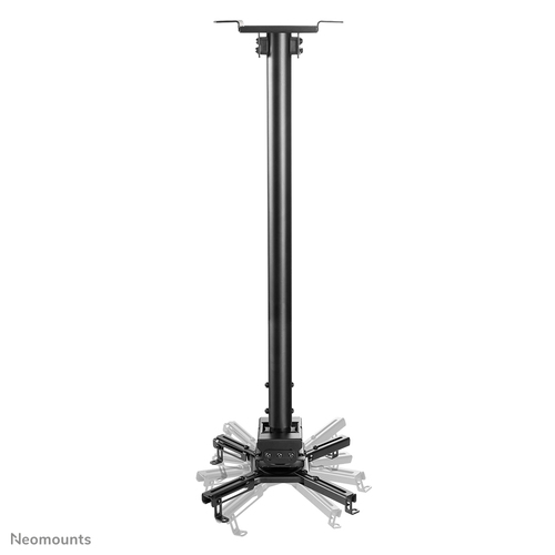 Fixation au plafond Neomounts CL25-550BL1 pour Projecteur - Noir - Réglable en hauteur - 35 kg Max