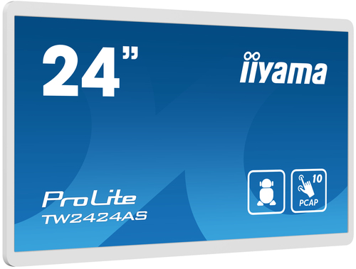 iiyama ProLite TW2424AS-W1 24 Zoll Klasse LED-Touchscreen-Monitor - 16:9 Format - 14 ms Reaktionszeit - 60,5 cm (23,8 Zoll