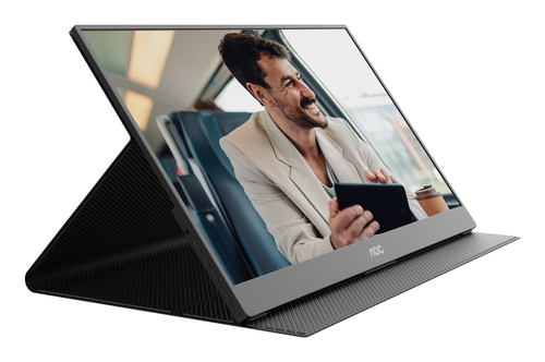 Monitor LED AOC 16T20E2 406,4 mm (16") Classe Full HD - 16:9 - Nero - 39,6 cm (15,6") Viewable - Tecnologia In-plane Switc