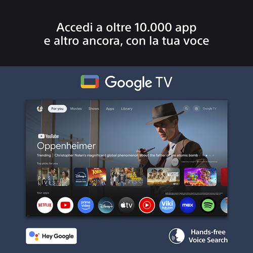 Sony K-55XR8M2. Dimensioni diagonale schermo: 139,7 cm (55""), Risoluzione del display: 3840 x 2160 Pixel, Tipologia HD: 4