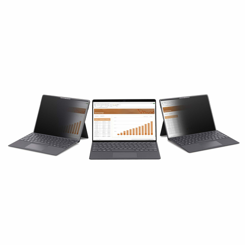 StarTech.com 4-Way 12.4in Surface Laptop Go 1/2/3 Privacy Screen Filter, For Portrait/Landscape, Touch-Enabled, +/- 30 Deg