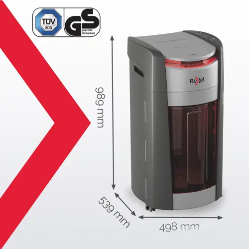 Rexel ShredMax AutoFeed+ 600M Micro Cut Paper Shredder. Shredding type: Micro-cut shredding, Working width: 22.5 cm, Shred