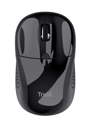 Trust Maus - Funkfrequenz - USB 1.0 - Optisch - 4 Taste(n) - Schwarz - Kabellos - 2,40 GHz - 1600 dpi Auflösung - Scroll-R